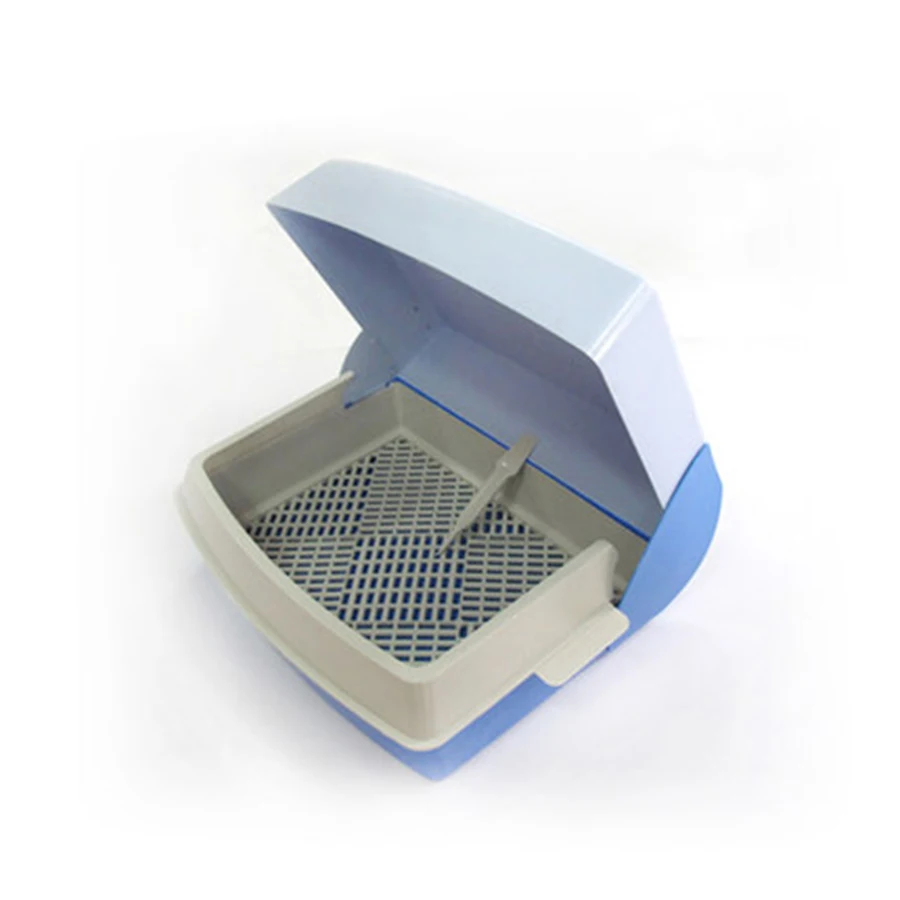 Пластик судна туалет для домашних животных кошачий ящик мусора Крытый щенка