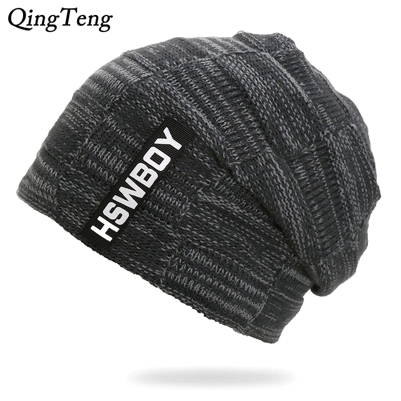 Зимние шапки для мужчин и женщин бини вязаные Gorras Bonnet in Riga Velvet Black Повседневная