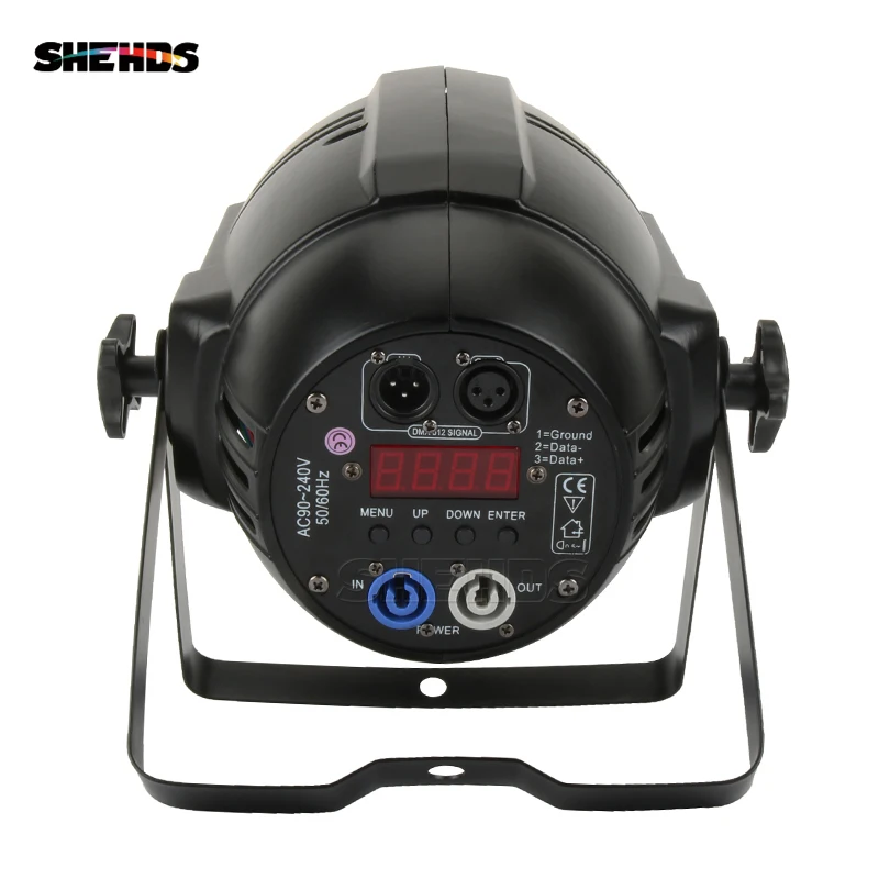 Дешево Светодиодный светильник SHEHDS Par COB 200 Вт, теплый + холодный светильник в алюминиевом корпусе DMX512, сценическое освещение для кинотеатров, конце...