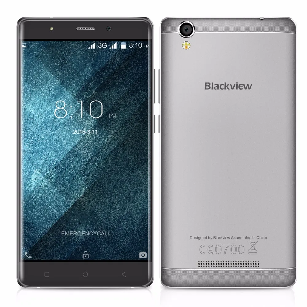 Оригинал blackview a8 мобильный телефон 5.0 дюймов android 5.1 ram 1 ГБ + ROM 8 MMTK6580 Quad Core 1280x720 GPS WCDMA