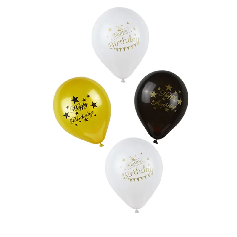 5Pcs 10Inch Latex Inflatable Balloons Happy Birthday Air Ball Accessories Decorati Baby Shower Kids Home Favor Supplies | Дом и сад