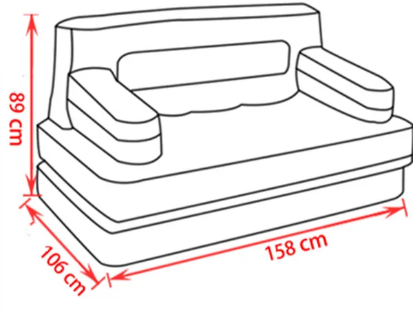 Складной надувной диван 20 шт./лот кожаная Складная Многофункциональная домашняя