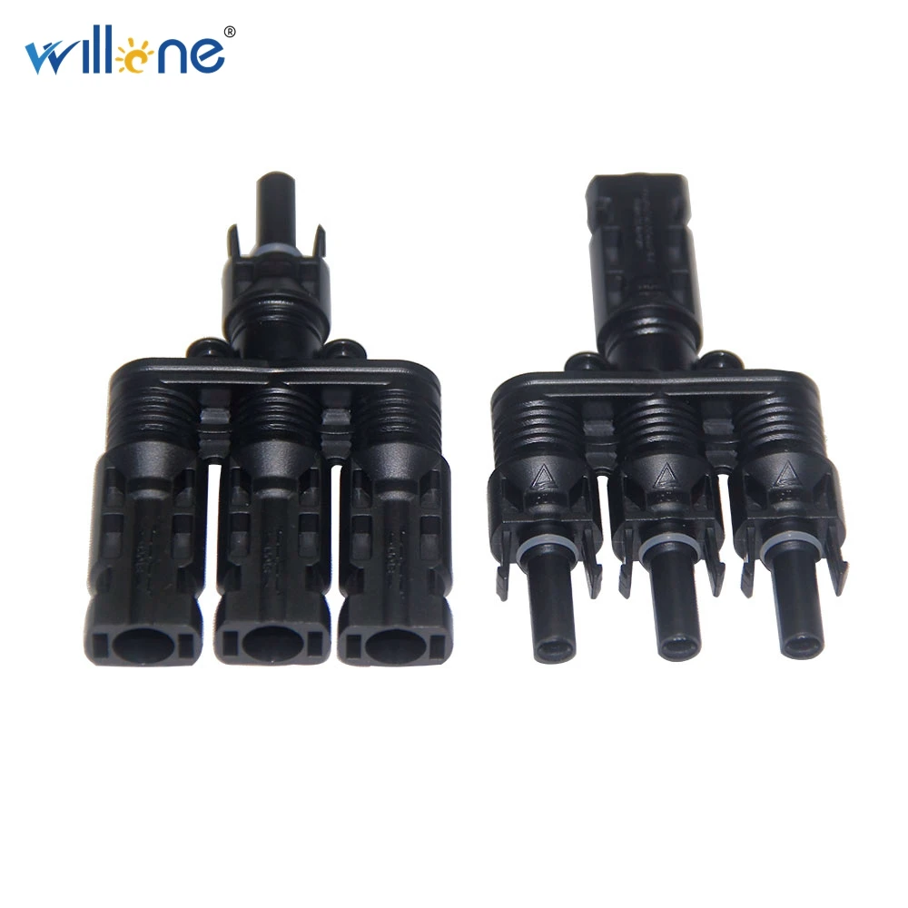 Willone 1 пара Бесплатная доставка от до 3 T ветка солнечной разъем. Папа + Женский и