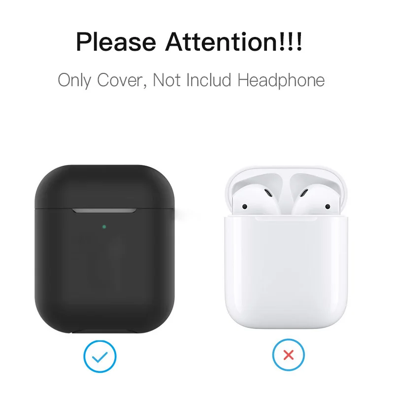 Airpods 2 чехол силиконовый защитный чехол для Apple Bluetooth гарнитура для Airpods 1or2 Беспроводная зарядка Bluetooth гарнитура