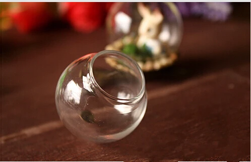 

Wholesale 100pcs 30*20mm Glass Bulb Glass Dome Cover Vial DIY Charm Pendant New ( only glass bulb 30mm ball 20mm bottle neck)