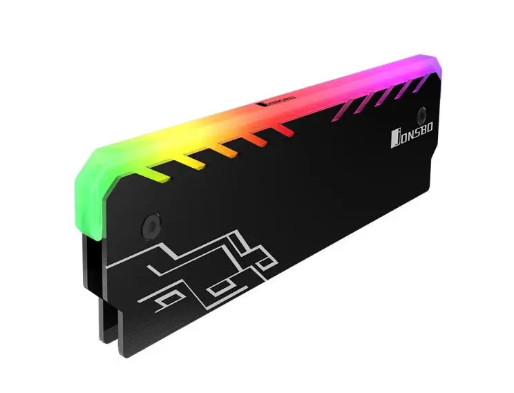 NC-1 Black JONSBO NC-1 алюминиевый Магниевый сплав RGB Световой эффективность рабочего стола памяти охлаждающий жилет - Цвет лезвия: NC-1 Black
