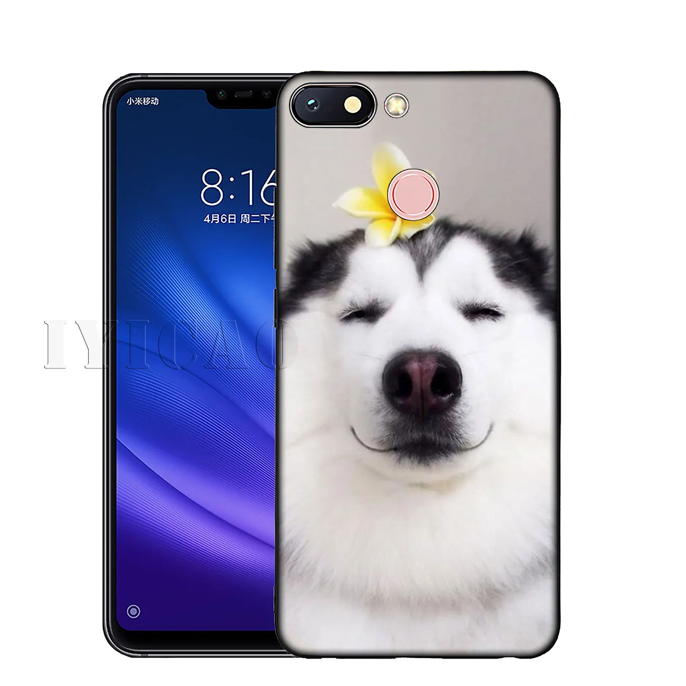 IYICAO Husky Dog милый мягкий силиконовый чехол для телефона Xiaomi Redmi K30 K20 8A 7A 6A 5A S2 GO Note 8 8T 7