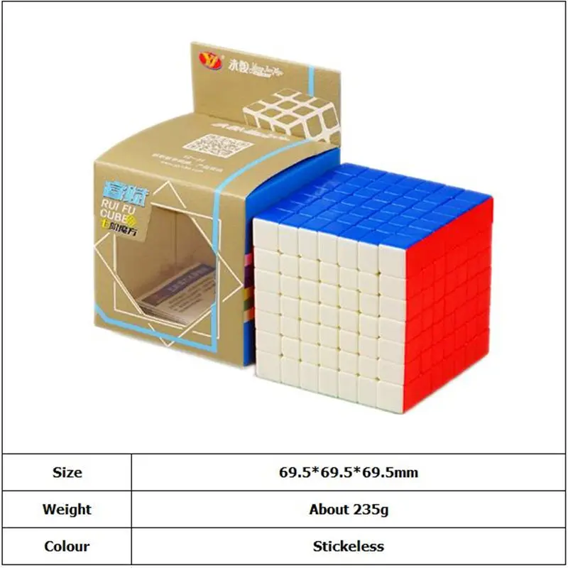 7x7x7 куб Yongjun Ruifu 7x7 волшебный куб 7 слой s куб Семь слоев черный куб пазл игрушки для детей