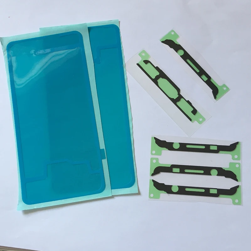 10 компл./лот наклейка на переднюю рамку + задняя крышка клейкая лента для Samsung Galaxy