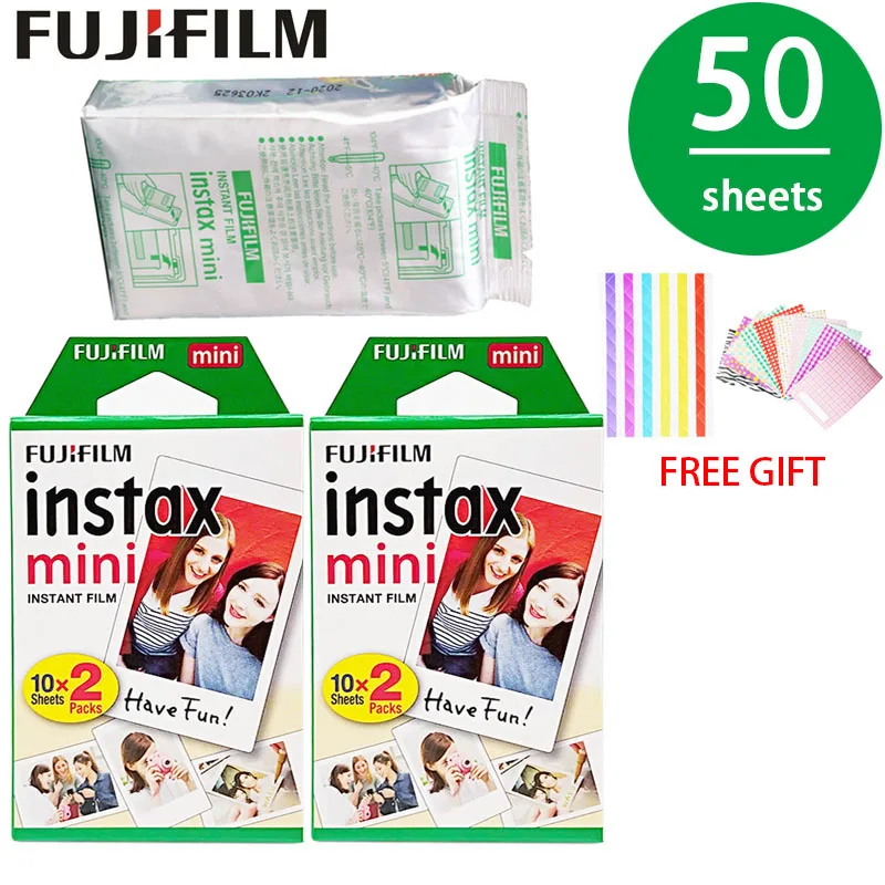 Фотобумага Fujifilm Instax Mini белая 50 листов мгновенная фотобумага для 8 9 7s 70 25 s 90 SP 1 2