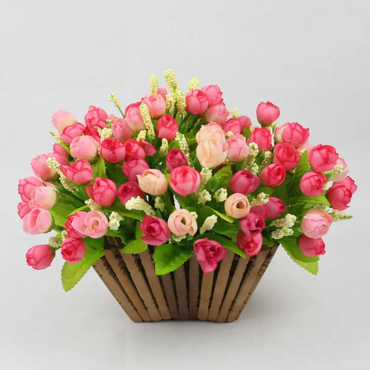 1 шт./лот искусственные шелковые мини весенние розы маленькие Чайные