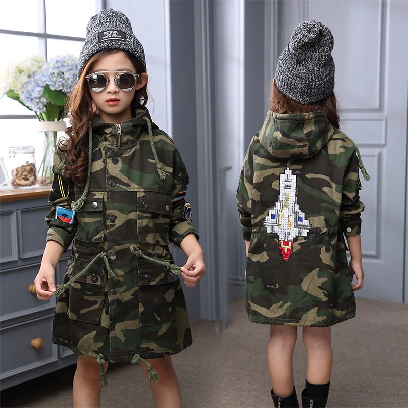 Новая детская одежда модное осеннее детское длинное пальто с длинными рукавами