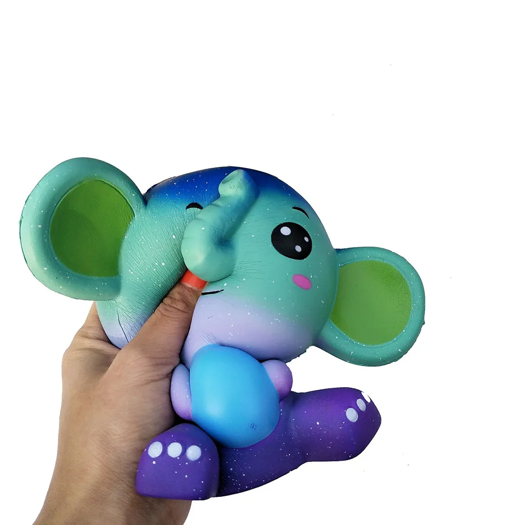 Мягкие игрушки Skuishy animals Jumbo Cute Elephant Squishies ароматический крем супер мягкие