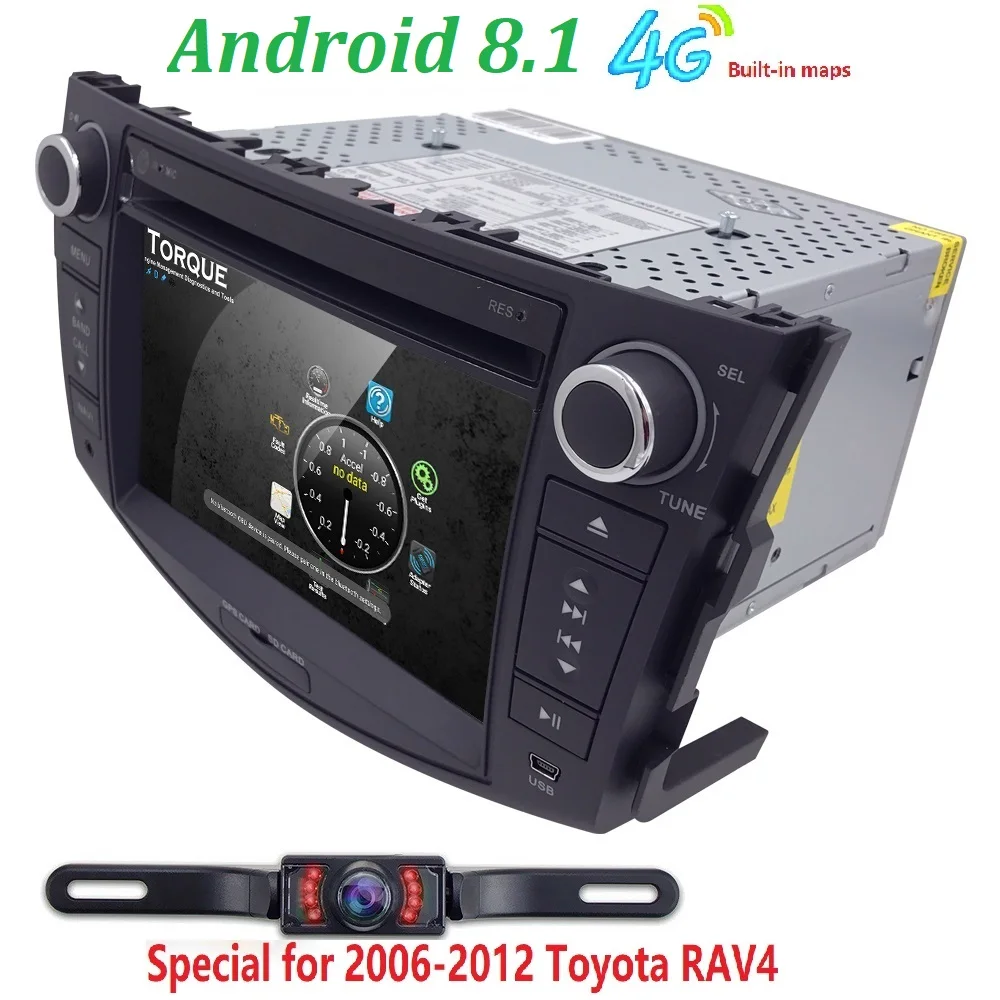 Android 8 1 автомобильный мультимедийный плеер стерео для TOYOTA RAV4 DVD/Bluetooth/Радио/аудио