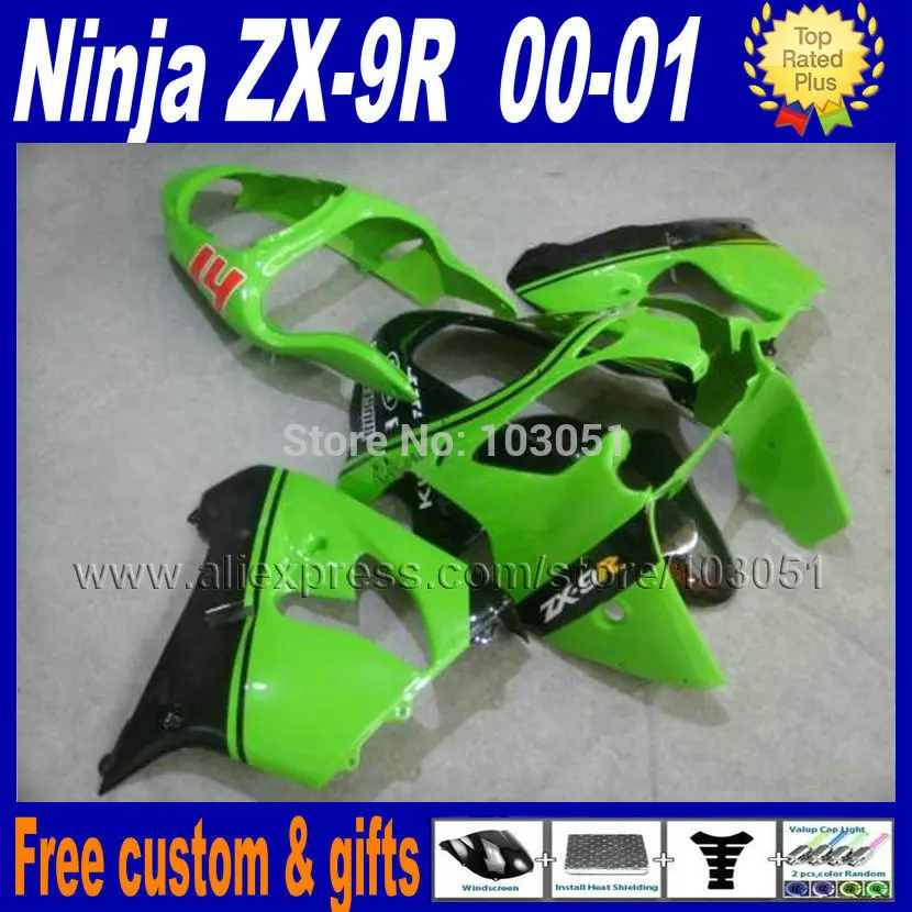 Комплекты дорожных обтекателей на заказ для kawasaki ninja ZX 9R 2000 2001 R 00 01 Обтекатели