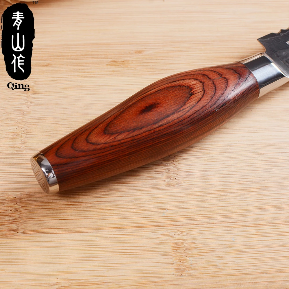 Нож пищевой японский из дамасской стали 8 дюймов 67 слоев|japanese damascus knives|damascus knives