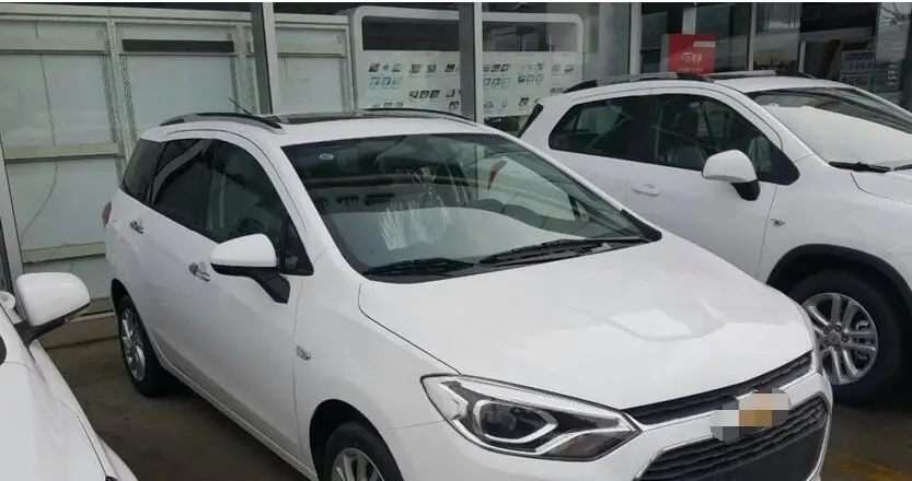 Серебристое украшение на крышу боковые рейлинги, перекладины для Chevrolet LOVA RV