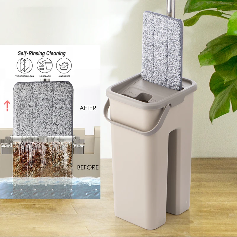 Волшебная плоская Швабра без рук насадка на 360 градусов салфетка из микрофибры