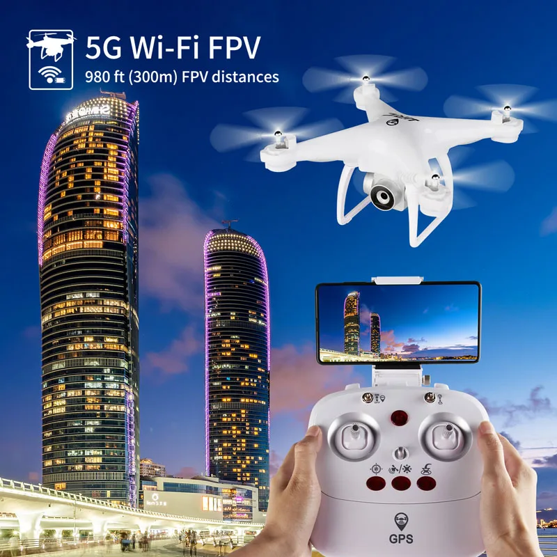 JJR/C JJRC H68G Дрон GPS 5G Wi Fi Профессиональный Квадрокоптер 720P камера Широкоугольный