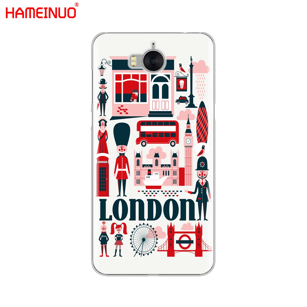HAMEINUO London big ben Bus чехол для сотового телефона huawei honor 3C 4X 4C 5C 5X 6 7 Y3 Y6 Y5 2 II Y560 Y7