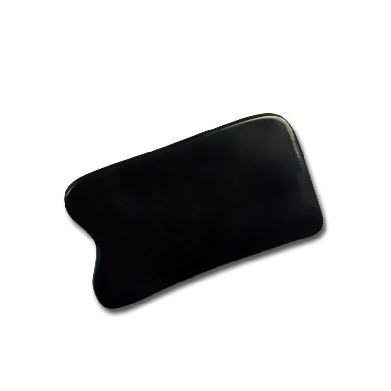 Natural Buffalo horn SPA Scraping Plate Body Massager Chinese Traditional Acupuncture Massage Face Body GuaSha Board Therapy