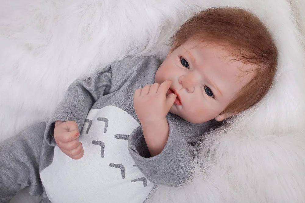 

OtardDolls Reborn Dolls 22" Reborn Baby Dolls Lifelike Soft Vinyl Doll Children Gifts (Witty boy)