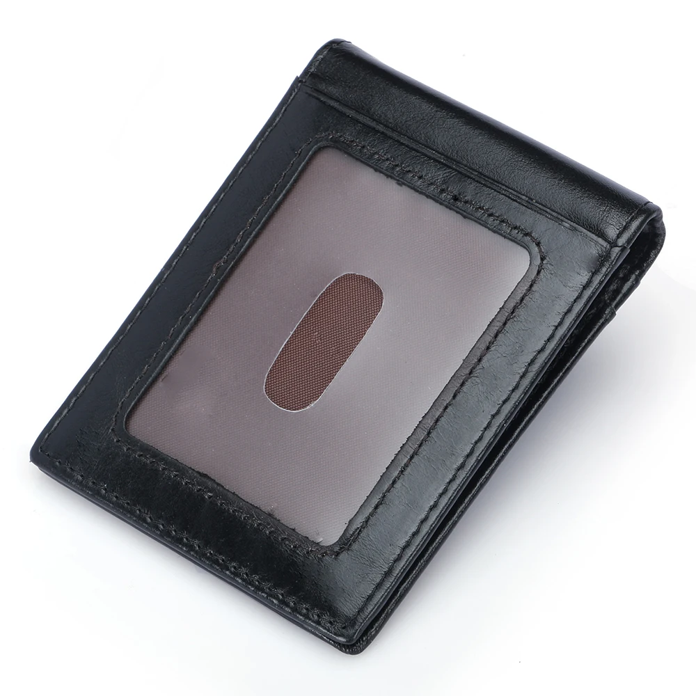 DANJUE Rfid блокирующий тонкий мужской зажим для денег из натуральной кожи мужской кошелек с зажимом для кредитных карт и доллара короткий клатч для карт кошелек для мужчин