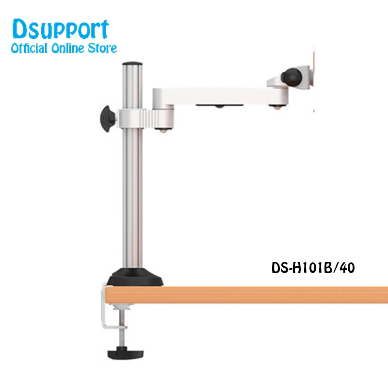DS-H101B-40 1"-27" держатель для монитора из алюминиевого сплава свободный подъем полный вращающийся ЖК-светодиодный Настольный кронштейн для телевизора - Цвет: DS-H101B-40