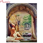 Полностью квадратнаякруглая Алмазная картина, красивая богиня, фотографии страз, Алмазная мозаика, распродажа, домашний декор, алмазная вышивка