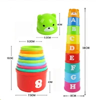 kids kleurrijke nummer speelgoed brief educatief baby peuter kind blokken bakstenen math stapel speelgoed kits stapelen