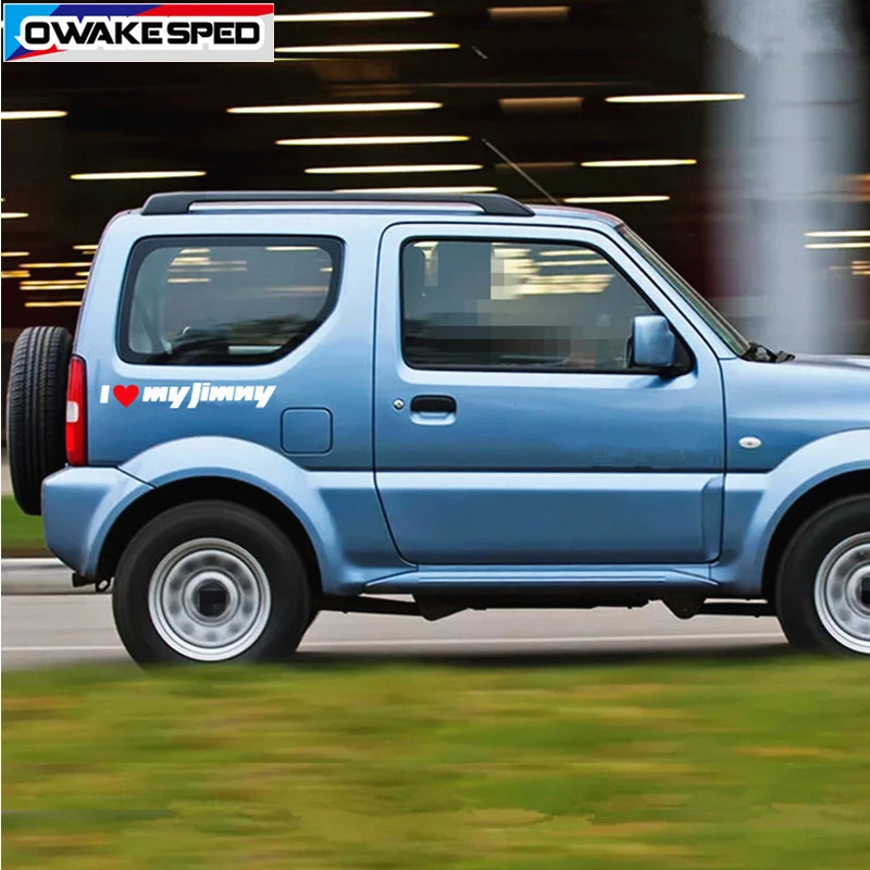 2 шт. 55 см наклейка для Suzuki Jimny I love my Jimny буквы Виниловая наклейка для кузова двери боковой Декор Наклейка s