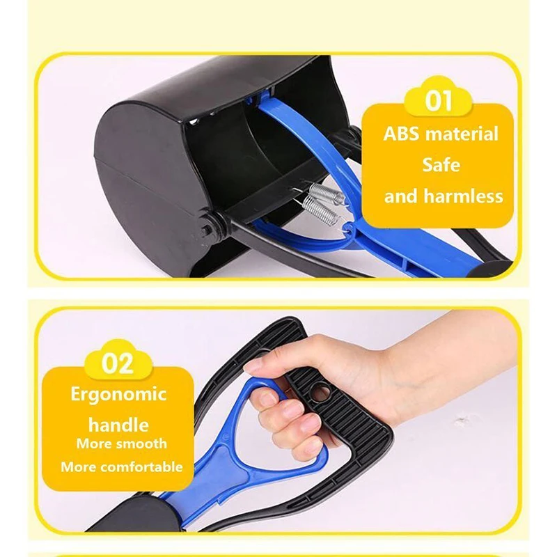 Pet Pooper Scooper с длинной ручкой захват, совок для уборки собачьих экскрементов очистка уборки животных отходов собак щенков кошек отходов уборщик er чистящие инструменты