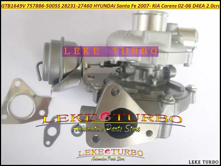 Бесплатная доставка GTB1649V 757886 757886-5005S 28231-27460 Турбокомпрессор для HYUNDAI Santa Fe 07- KIA Carens