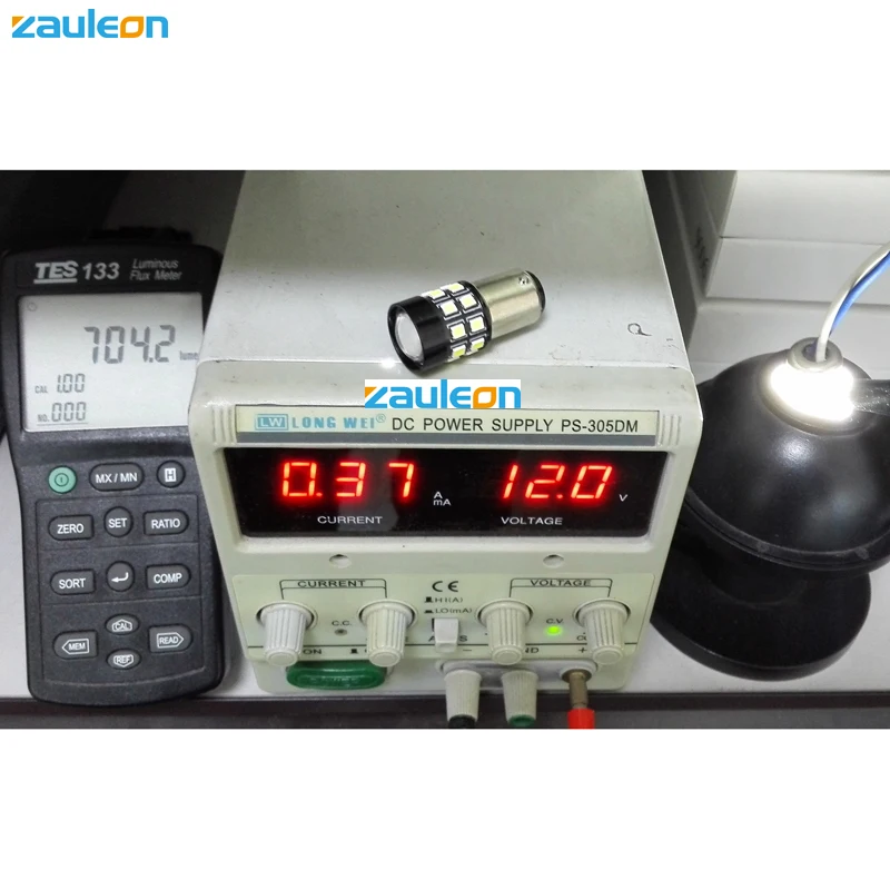 Zauleon 2 шт. S25 1157 P21/5 Вт BAY15D белый светодиод 704 люменов для ДХО резервная лампа