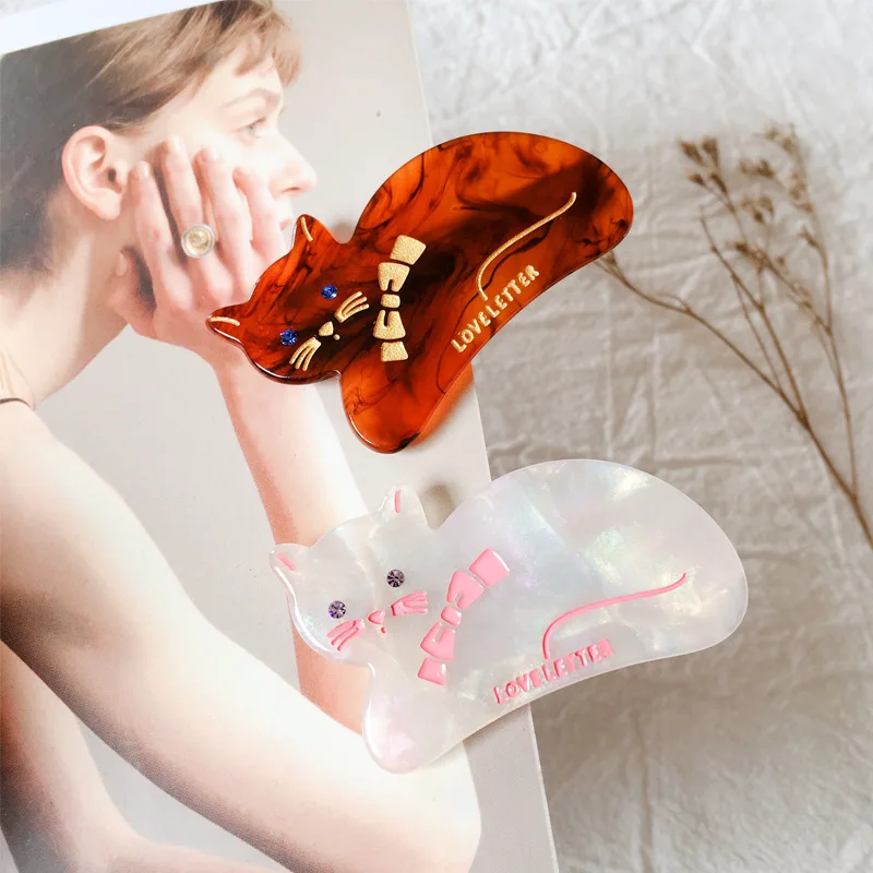 Женские заколки для волос с уксусной кислотой и кошачьими крапанами|Украшения