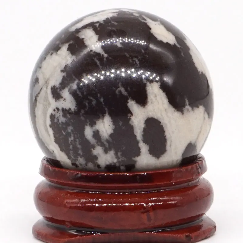 

Natural Nguni Jasper Ball Natural Mineral Quartz Sphere Hand Massage Crystal Ball Healing Feng Shui Home Decor Accessory 30mm