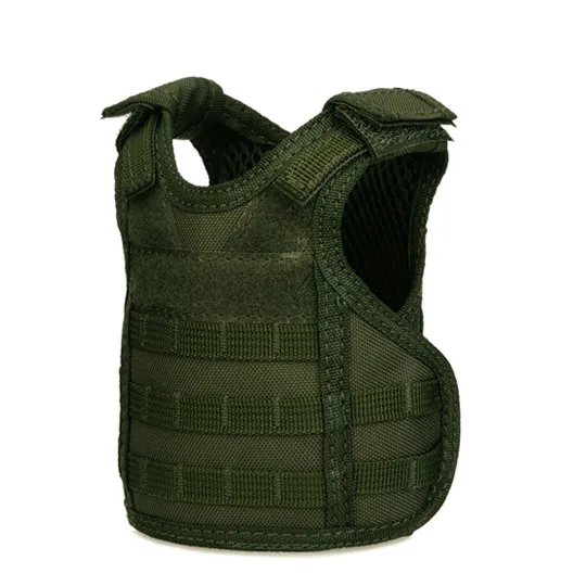 Army Green Тактический Мини Molle пивной охотничий жилет военный миниатюрный жилет для напитков охладитель бутылка для воды регулируемый плечевой ремень XA655WA - Цвет: Army Green
