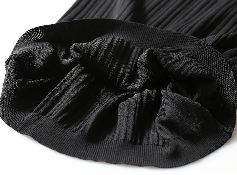 2020 spring and summer women's new fashion brand strapless sleeves knit dress was thin Slim waist short wj573 | Женская одежда