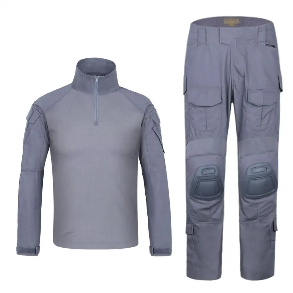 WG Emersongear G3 расширенная версия BDU Униформа боевая рубашка и брюки с наколенниками Водонепроницаемая тактическая одежда GEN3 камуфляж - Цвет: WG