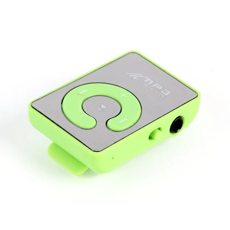 Mp3 плеер мини Зеркало Клип USB цифровой музыкальный Поддержка 8 Гб SD TF карта 6 видов