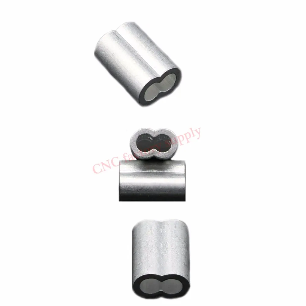 _ Алюминиевые обжимные скобы для кабеля в форме 8 дюймов двойное отверстие