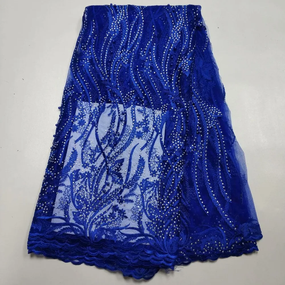 2019 Latest French Laces Fabrics High Quality Tulle Mesh embroidered lace For Wedding Nigerian Lace Material | Дом и сад