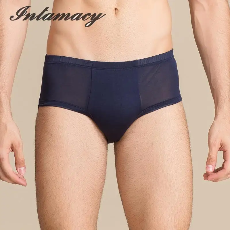 Мужское нижнее белье из 100% натурального шелка летние антибактериальные дышащие