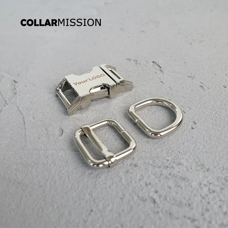 20 компл./лот 15 мм Экологичная металлическая пряжка DIY собачий ошейник с