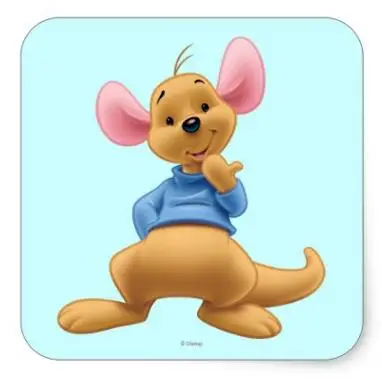

1,5 дюйма Roo 2 квадратный стикер