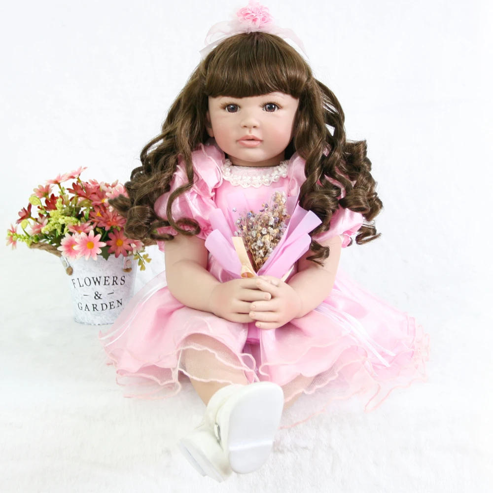 Новые локоны силиконовые Reborn girl Boneca Realista красивые куклы принцессы для детей
