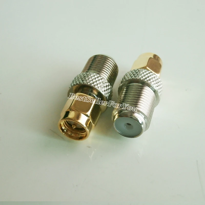1 шт. прямой коаксиальный адаптер с разъемом F и штекером SMA|jack plug connector|jack connectorjack