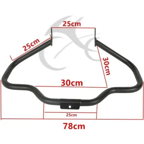 

Motorcycle Engine Guard Crash Bar For Harley Fatboy Heritage Softail Softail Deluxe Fat Boy Softail Slim 2000-2017 black/chrome