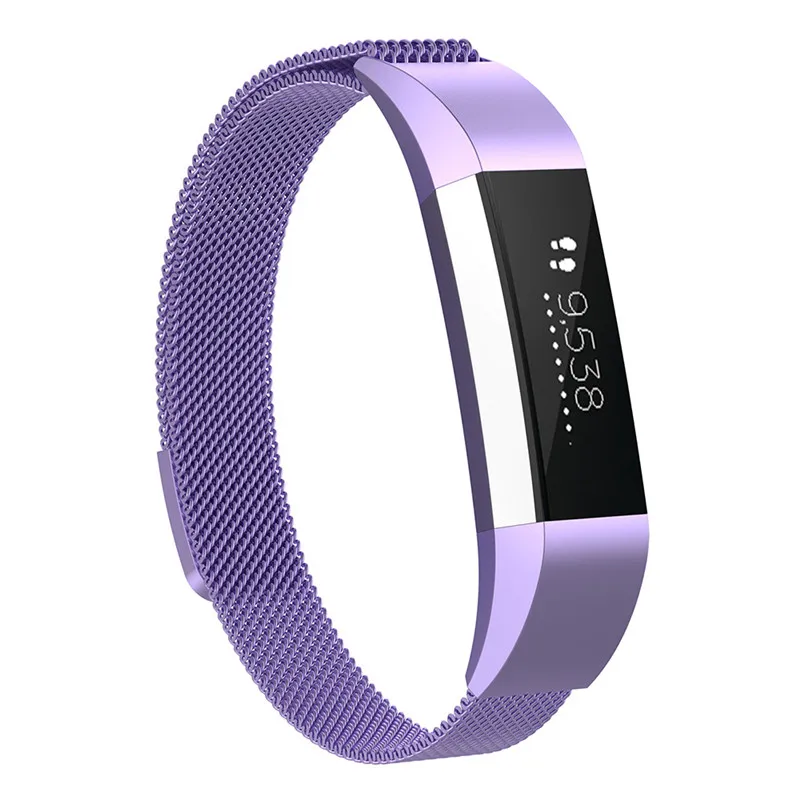 Замена нержавеющей стали ремешок для часов Магнитный Миланский Для Fitbit Alta/Alta HR/Ace