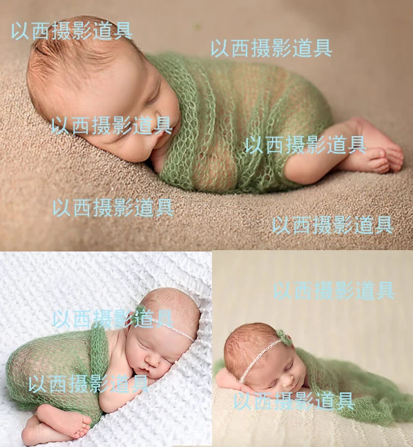 Накидка для новорожденных Bebe ручная работа из мохер фотосъемки